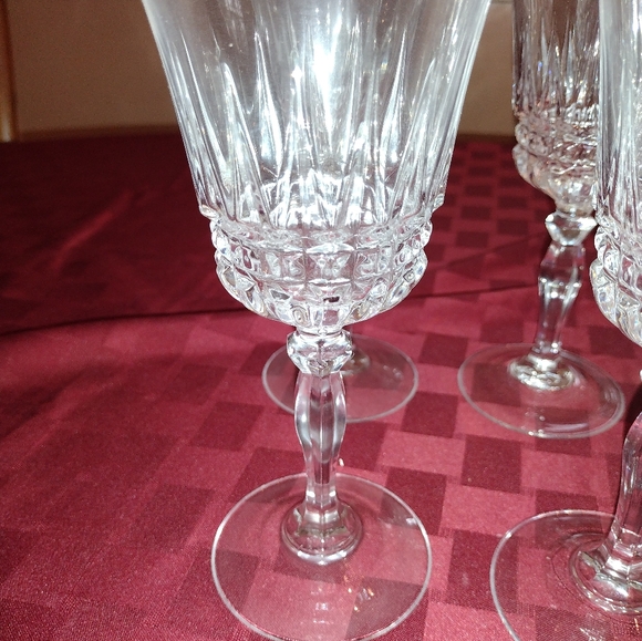 Set of Six Cristal D'Arques Durand Villeneuve Water Glasses 8.5 inches - Picture 7 of 8